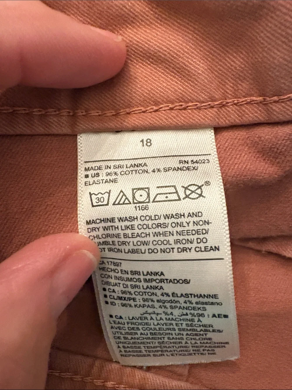Old Navy Women's Cropped Straight Pants - Mauve Pink/Rust